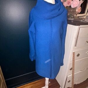 NorthStyle Vibrant Blue Cowl Neck Sweater